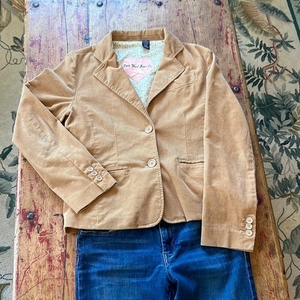 Duck Head Jeans juniors size‎ medium tan/camel color corduroy blazer